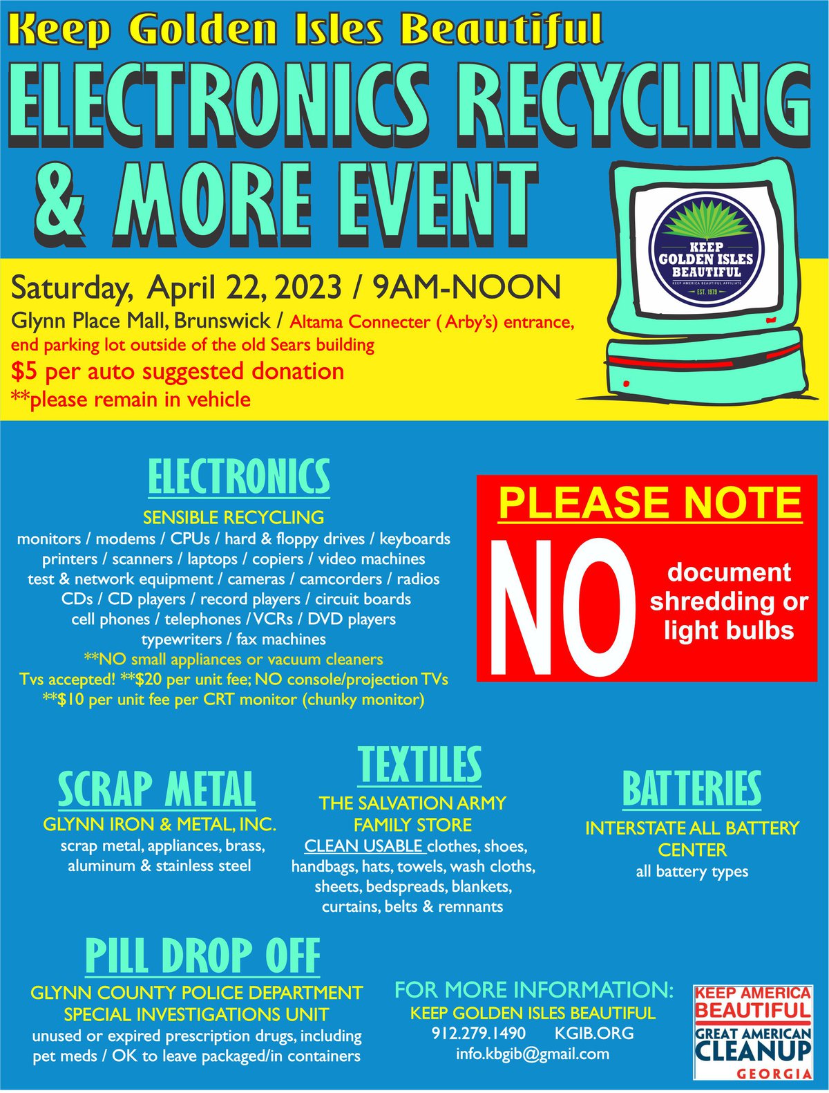 KIGB Electronics Recycling and More Event